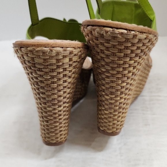 Miss Trish × Target Retro Green Wedge Heeled Sandals 8 - Picture 5 of 7